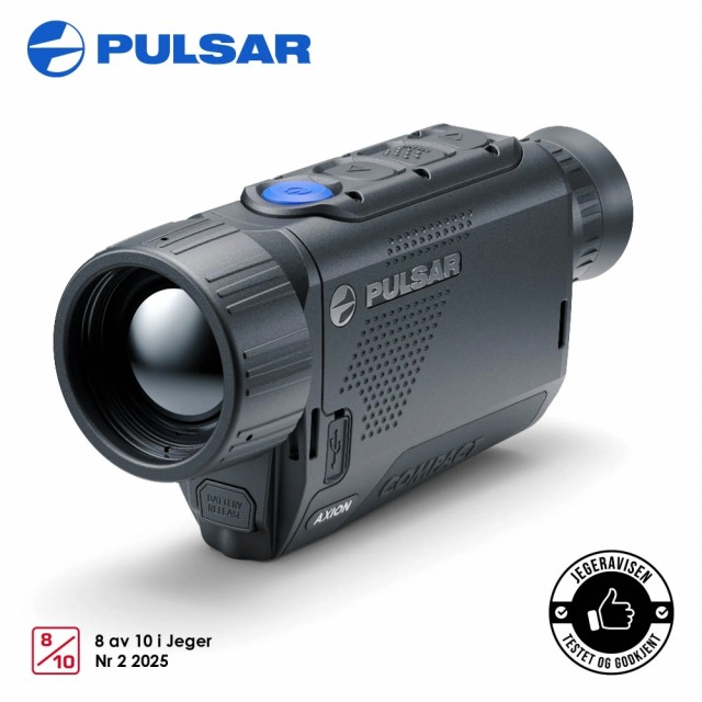 Pulsar Axion XG35 Compact. Superkompakt termisk monokular med 640×480-sensor