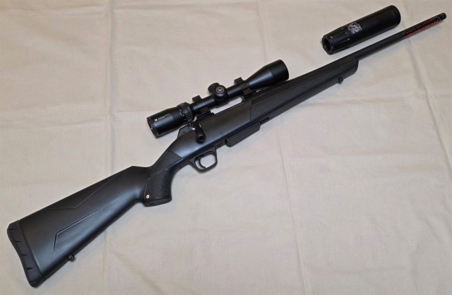Winchester XPR Combo 308 Win m/3-9x40 Vortex Crossfire og A-Tec demper