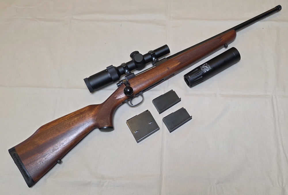 Tikka M55 Trapper 308 Win m/Scandium C6 1-6x24i og lyddemper