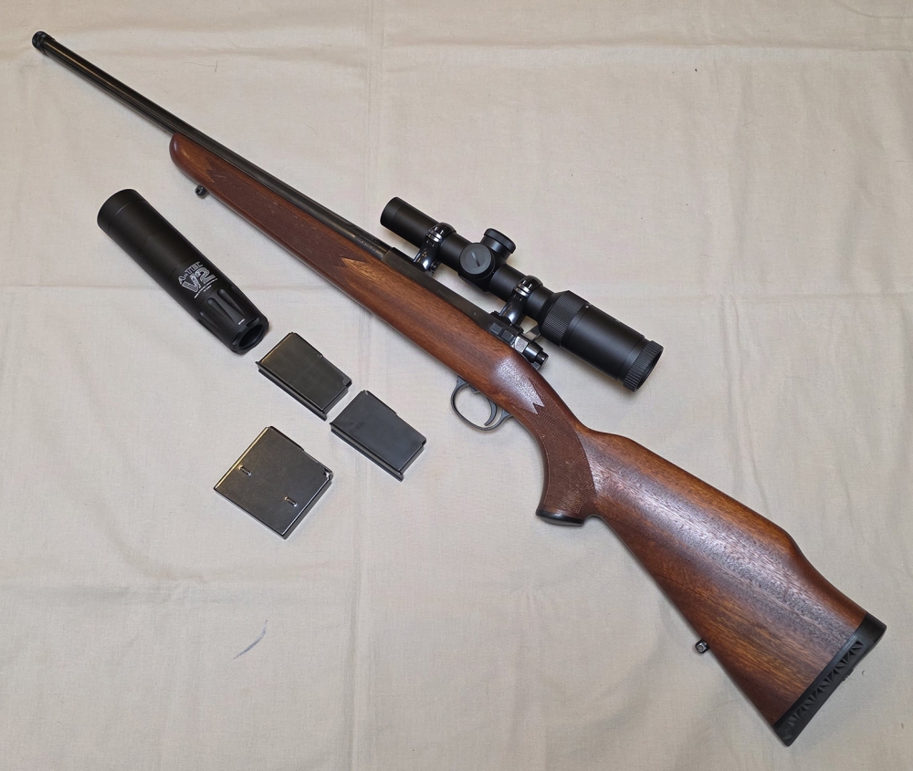 Tikka M55 Trapper 308 Win m/Scandium C6 1-6x24i og lyddemper