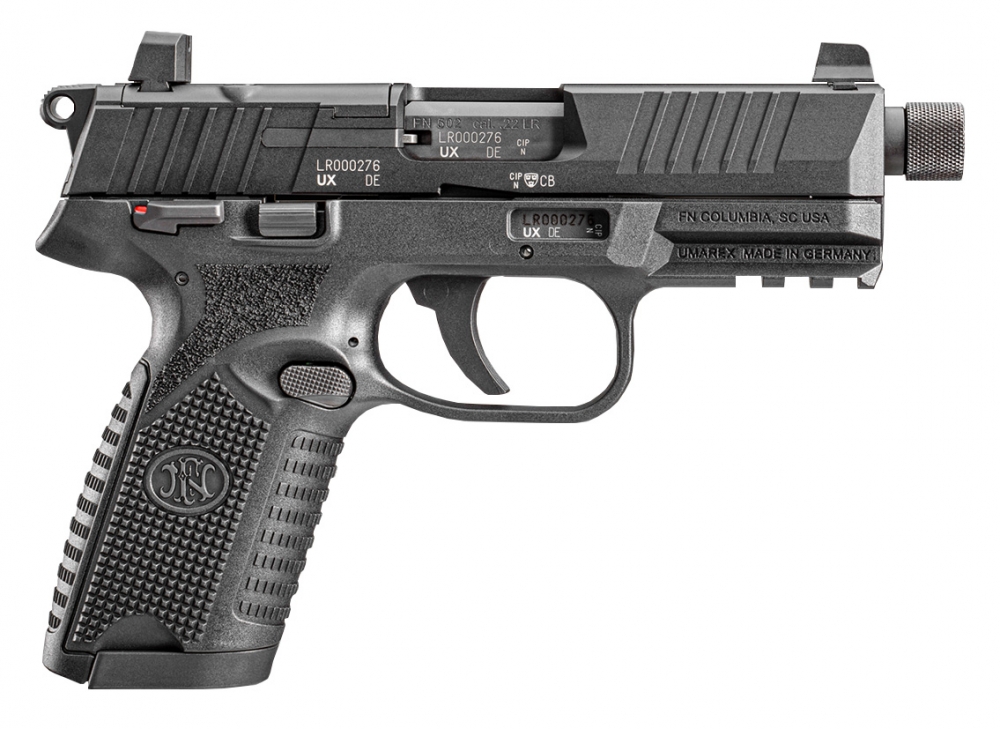FN 502 T BLK Kal. 22LR Gjenget for demper 1/2