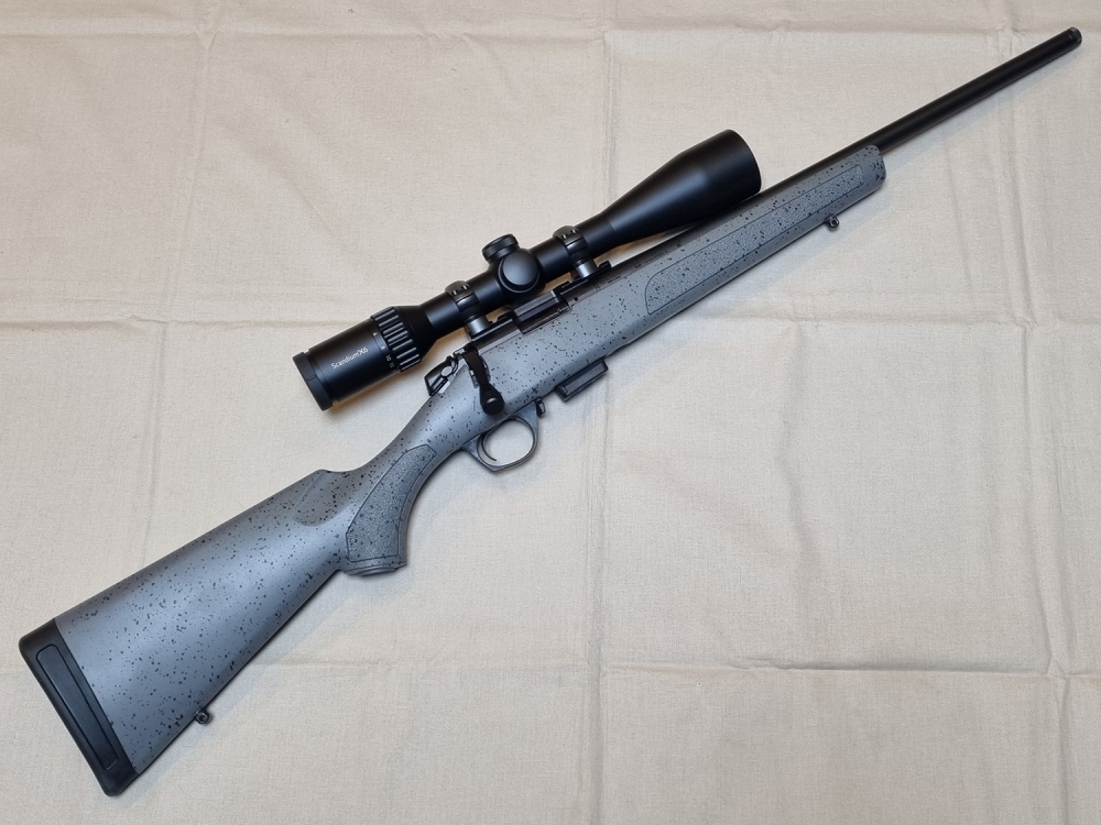 Bergara BMR steel 17HMR m/Scandium X6 3-18x50 med lyspunkt