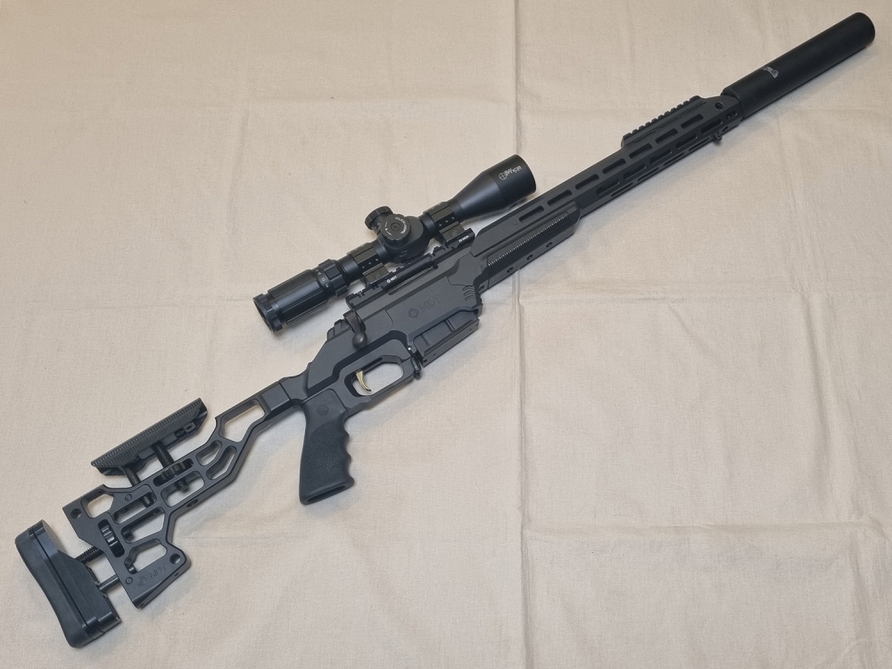 Browning X-Bolt Tactical 308 Win MDT m/4-14x44 FFP Sun Optics kikkertsikte og A-Tec lyddemper