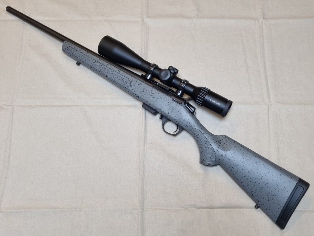 Bergara BMR steel 17HMR m/Scandium X6 3-18x50 med lyspunkt