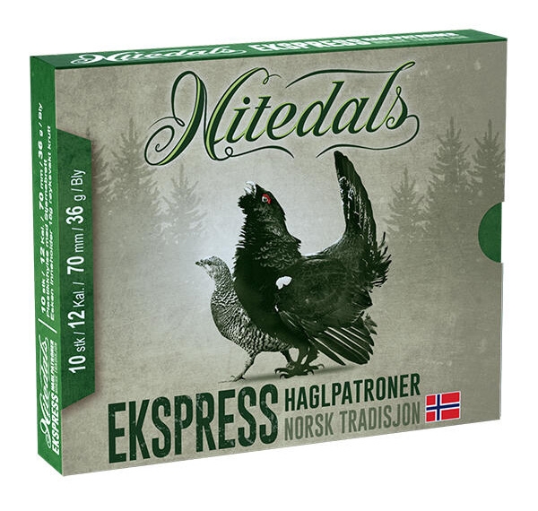 Nitedals Ekspress 12/70 US#2 Norsk #1 36 g. Perfekt til rådyrjakt